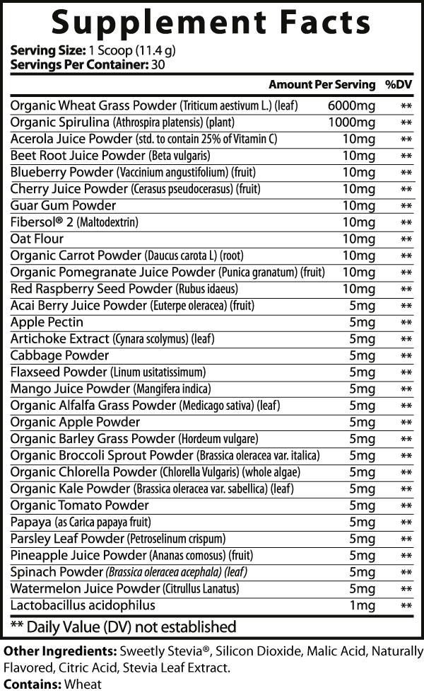 Organic Super Greens + Immunity (Watermelon)