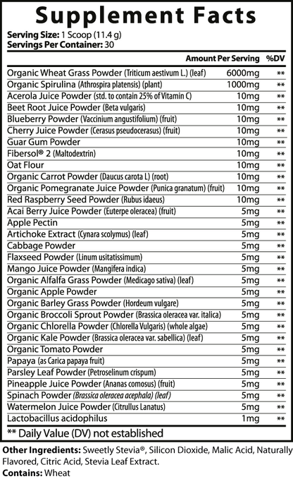 Organic Super Greens + Immunity (Watermelon)